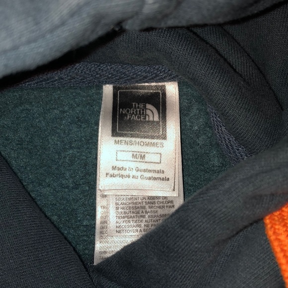 Blue and Orange North face hoodie - Picture 3 of 4